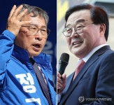지지 호소하는 정근식ㆍ조전혁 서울시교육감 후보