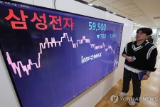 장중 5만9천900원까지 내려간 삼성전자 주가