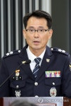 업무 보고하는 모상묘 전남경찰청장
