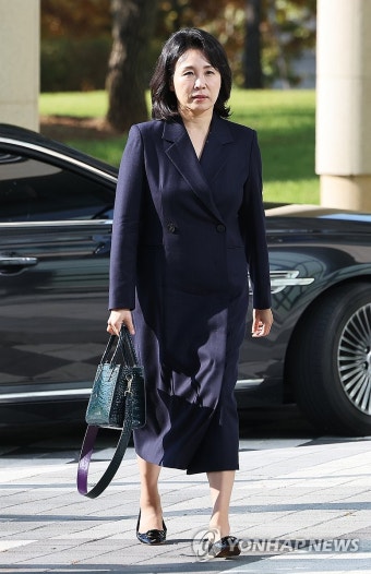 공판 출석하는 김혜경 씨
