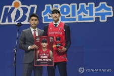 프로농구 드래프트 최초 고졸 1·2순위…1순위 정관장 박정웅(종합)