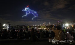 현대차 뚝섬한강공원 드론쇼