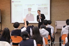 이형일 통계청장, 백산중학교서 재미있는 통계교실 특강 진행
