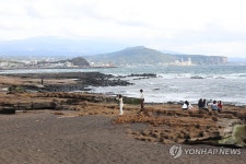 겨울 제주 바다에서