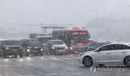 눈 내리는 염곡사거리