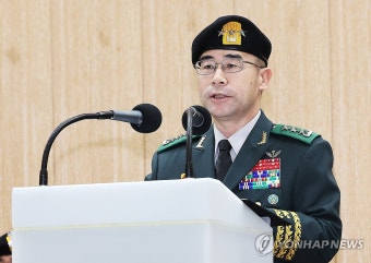 축사하는 곽종근 특수전사령관