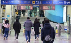 파업 첫날 출근길 부평역