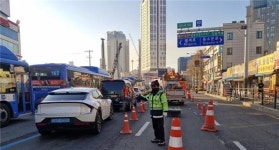 미아사거리 상수도관 누수로 교통 통제…우회도로 이용