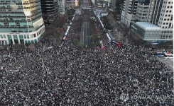 시민들로 가득찬 여의도