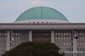 국회에 게양된 제주항공 참사 애도 조기