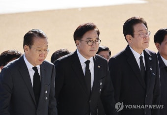 국회 합동분향소 조문한 우원식-권영세-이재명