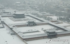눈 덮인 경복궁