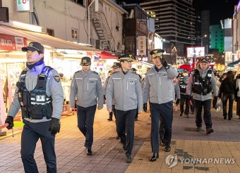 치안현장 순찰 나선 박현수 서울경찰청장 직무대리