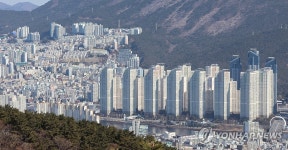 부산 해운대구 일대 아파트 단지