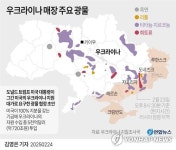 [그래픽] 우크라이나 매장 주요 광물