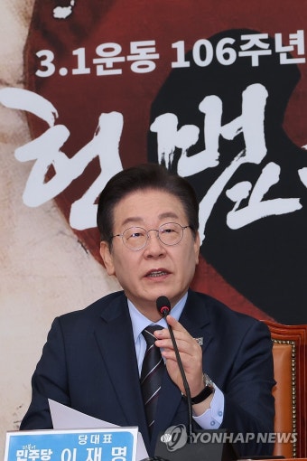 발언하는 이재명 대표