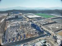 천안축구종합센터 건설 현장