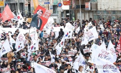 구미서 열린 윤석열 대통령 탄핵 반대 집회