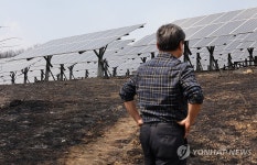 산불 휩쓴 태양광발전 시설