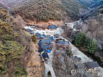 산불로 전소되기 전 의성 고운사