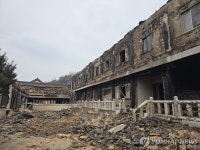 폐허로 변한 최치원문학관