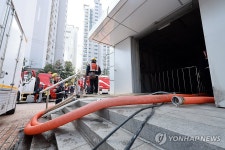 경의중앙선 가좌역 배수 작업