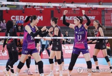 기뻐하는 김연경