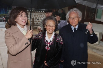 이화장 찾은 나경원 의원