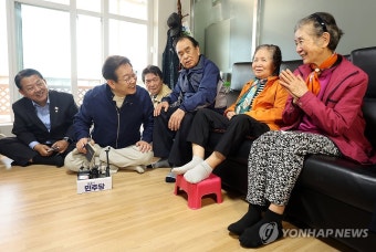 이재명 후보의 경로당 경청투어