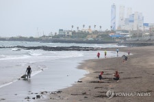 비바람 치는 제주