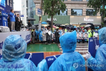 순천에서 유세하는 이재명 후보
