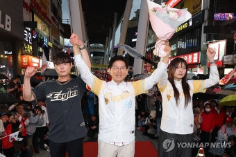 김문수 후보, 으능정이거리 유세