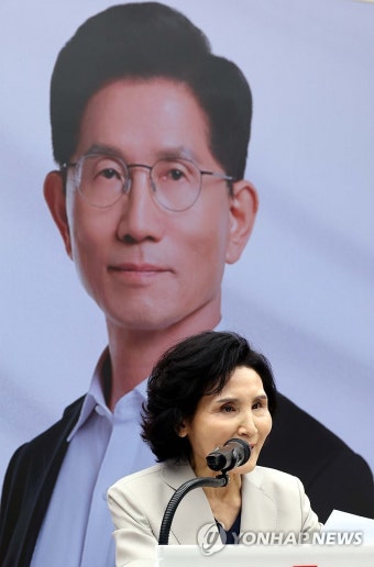 인사말 하는 설난영 여사