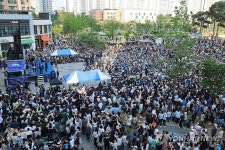 이재명 후보, 아산에서 집중유세