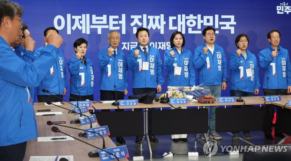 허은아-김용남, 이재명 후보 지지 선언 후 더불어민주당 입당 완료
