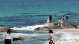 선거 후 경포해변 나들이