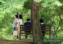 더위 피해 숲길 산책