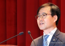 취임사하는 여한구 신임 통상교섭본부장