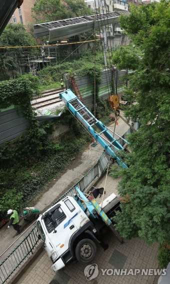 계속되는 경의중앙선 복구 작업