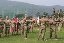 주한미군 순환배치 여단 임무교대식
