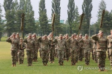 주한미군 순환배치 여단 임무교대식
