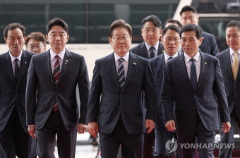 국회 도착한 이재명 대통령