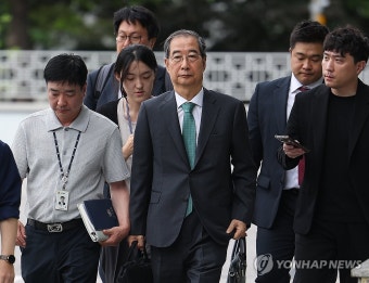 내란특검 출석하는 한덕수 전 국무총리