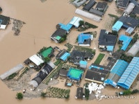 충남 예산군 용동리 마을 침수