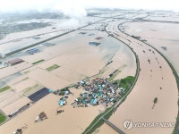 충남 예산군 용동리 마을 침수