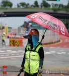 폭염 속 공사현장