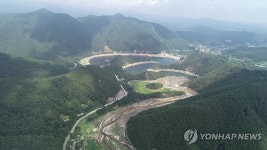 바짝 마른 강릉시 상수원