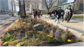 보행로에도 교통섬에도…서울 거리서 만나는 2천180개 작은 정원