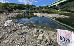 하류의 물을 상류 상수원 저수지로 올린다