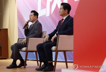 발언하는 장동혁 당 대표 후보